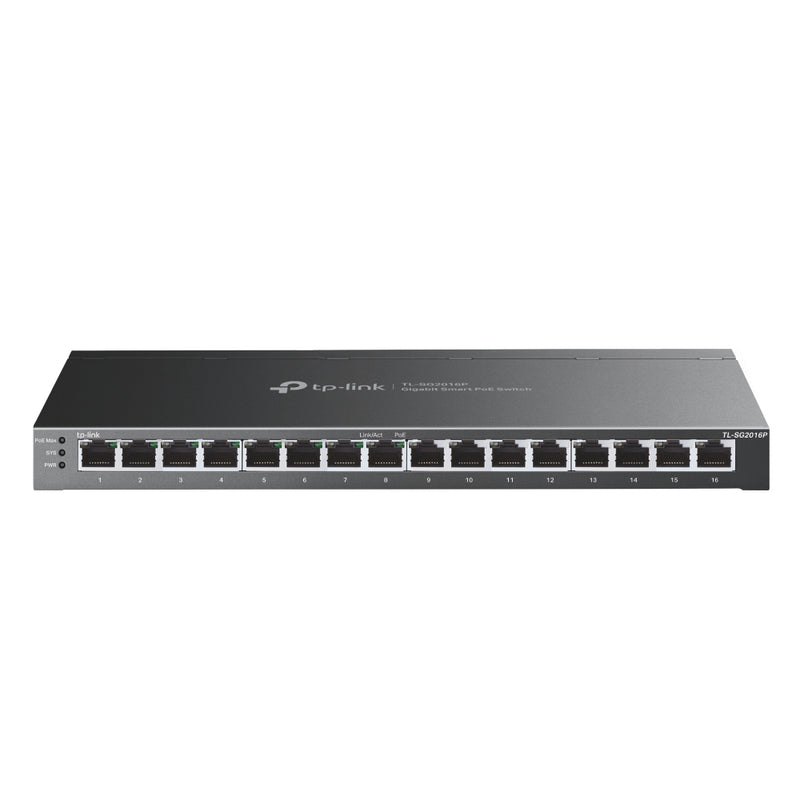 TP-Link 16-Port Gigabit Switch – 8 Ports mit PoE, für kleine Büros
