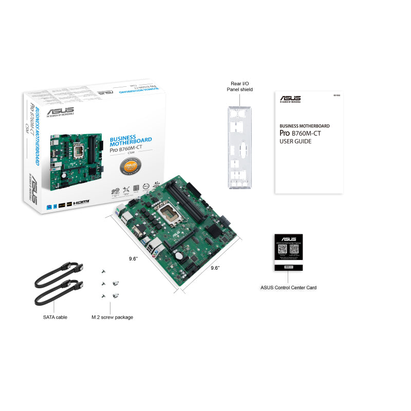 ASUS PRO Motherboard – Mikro-ATX, USB-C, Gigabit LAN