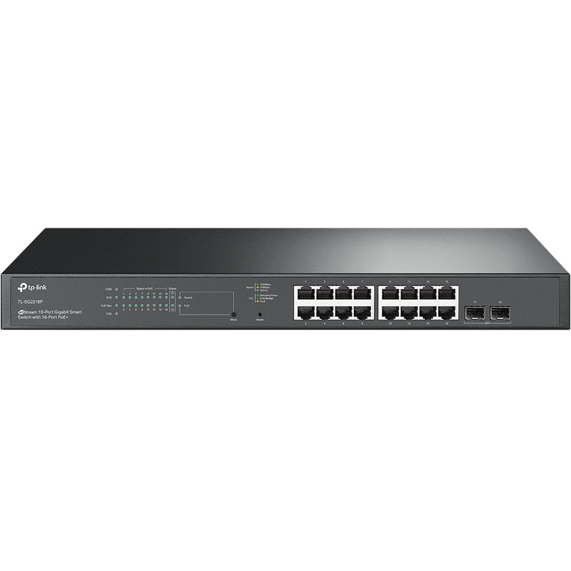 TP-Link 16-Port Gigabit Switch – PoE+ Unterstützung, Rack-montierbar