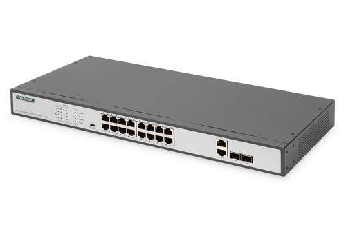 Digitus Ethernet Switch – 16 PoE+ Ports, Rack-montierbar
