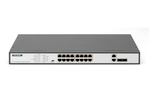 Digitus Ethernet Switch – 16 PoE+ Ports, Rack-montierbar