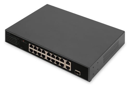 Digitus 16-Port Netzwerk-Switch – PoE, 2 Gigabit-Uplinks
