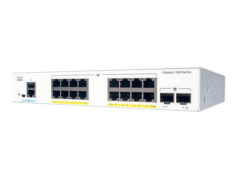 Cisco Netzwerk-Switch – 16 Anschlüsse, PoE+ für kleine Unternehmen
