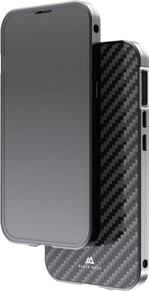 BLACK ROCK iPhone 14 Cover – 360° Schutz, Echtcarbon