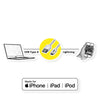 ROLINE Lightning-Kabel – 1 m, USB-Anschluss für Apple Geräte