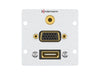 Kindermann Anschlussblende – HDMI, VGA und Audio in einem
