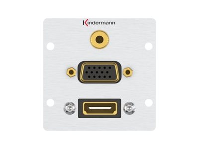 Kindermann Anschlussblende – HDMI, VGA und Audio in einem