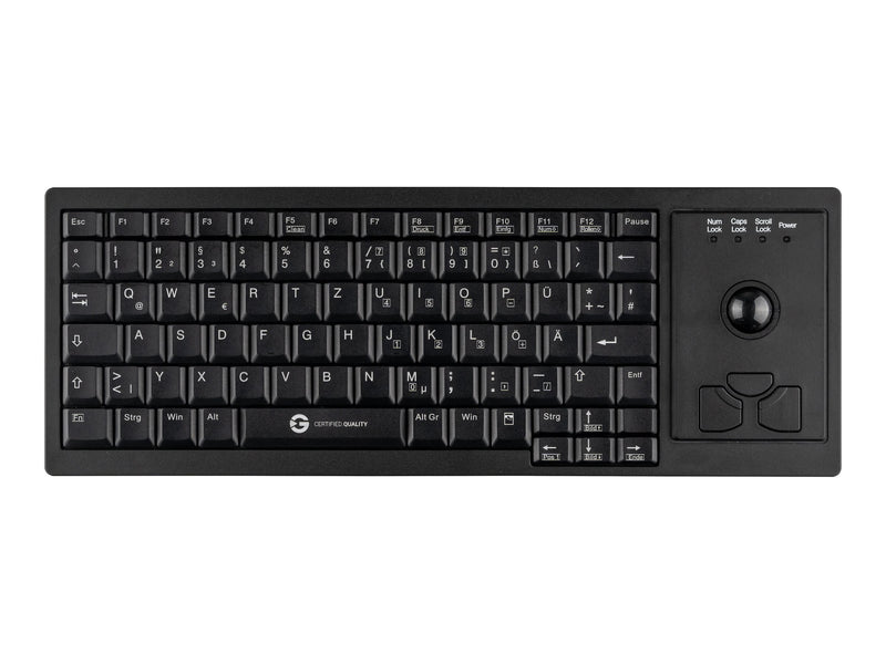 GETT Cleantype Xtra Roll Tastatur – Kompakt mit Trackball