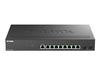 D-Link Smart Switch – 8 schnelle Anschlüsse, 2 für Glasfaser