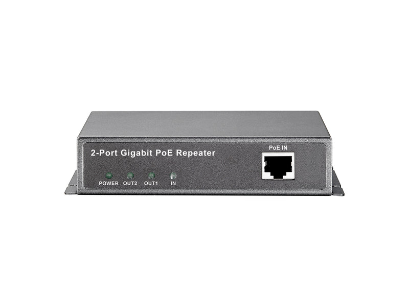 Level One PoE Netzwerk-Repeater – 2-Port, bis zu 100 m Reichweite