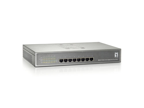 LevelOne Netzwerk-Switch – 8 Ports, PoE für einfache Stromversorgung