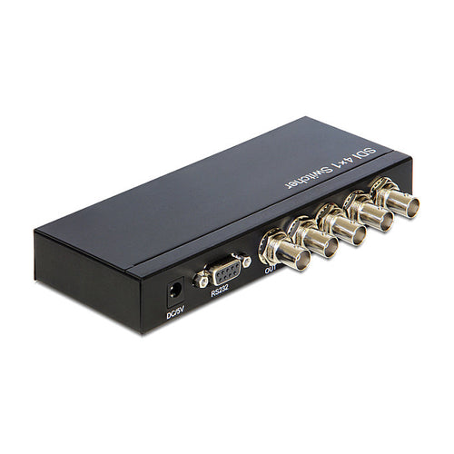 Delock Video-Switch – 4 Eingänge, 1 Ausgang für SDI-Geräte