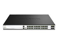 D-Link Netzwerk-Switch – 28 Ports, PoE, für leistungsstarke Verbindungen