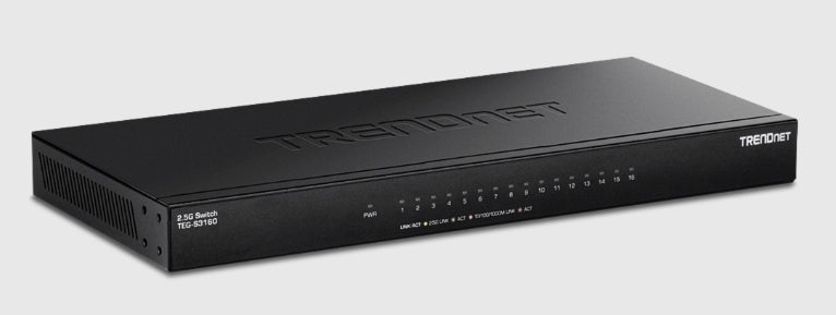 Trendnet 16-Port Netzwerk-Switch – Schnelle 2,5G-Verbindung