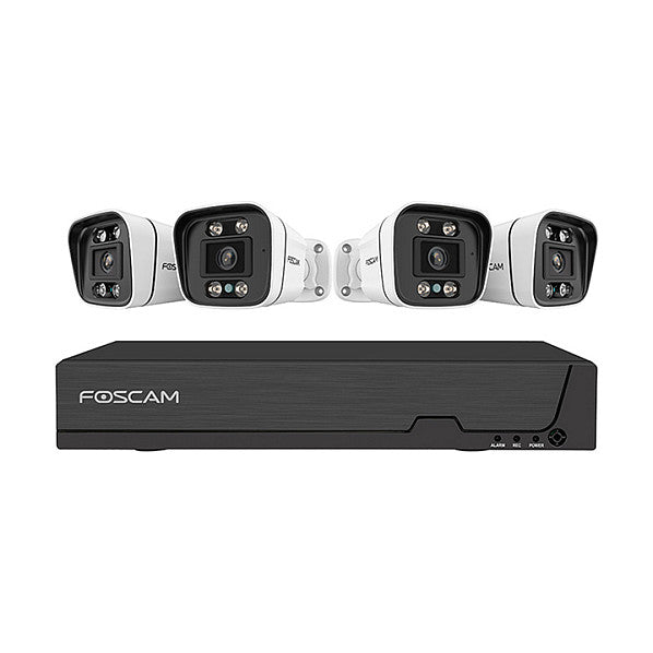 Foscam Überwachungskameraset – 4 Kameras, inkl. Recorder