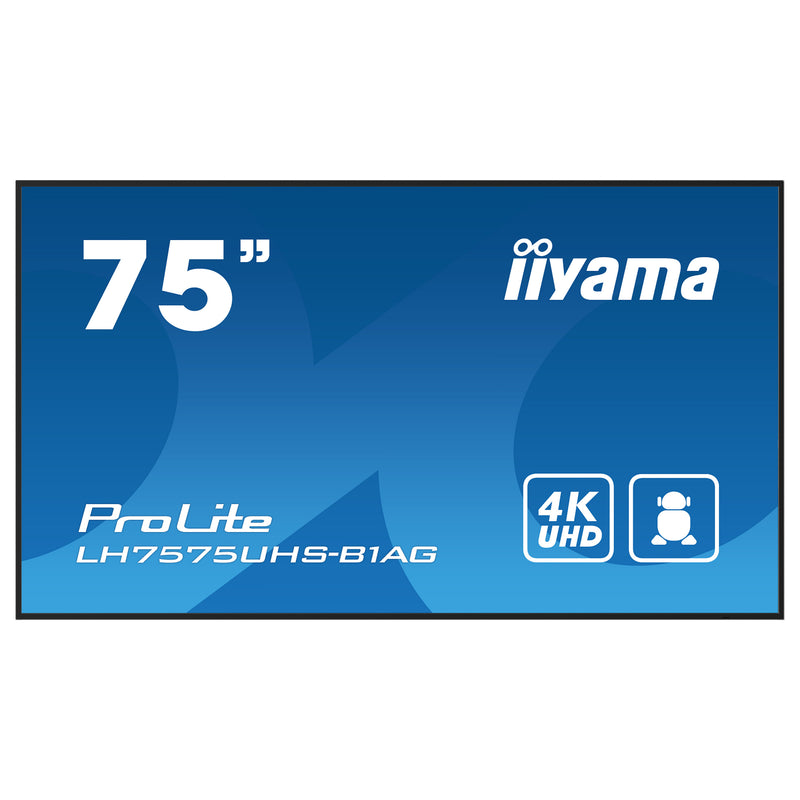 Iiyama 75" LCD-Display – 4K UHD, IPS-Technologie