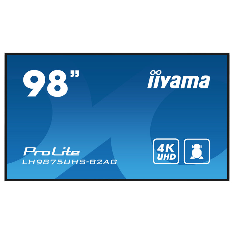 Iiyama 98" Digital Signage Display – 4K UHD, integrierter Mediaplayer