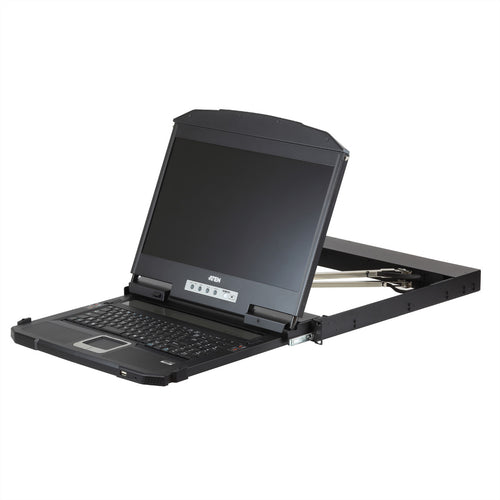 ATEN 18.5" KVM-Konsole – platzsparend, Full HD-Display