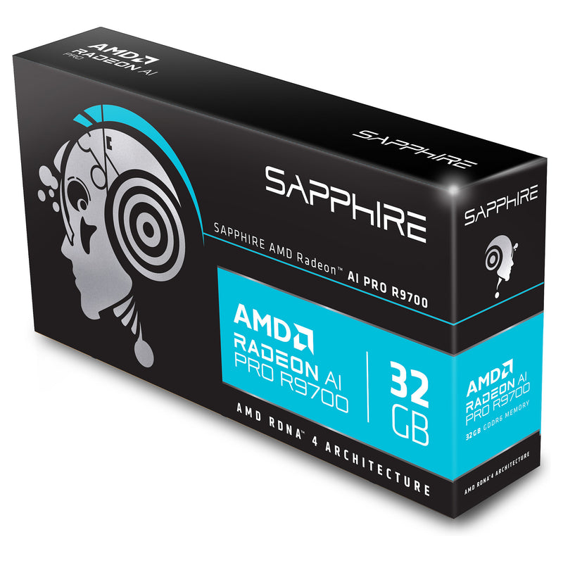 SAPPHIRE Grafikkarte – 32 GB Speicher, 4 Displays