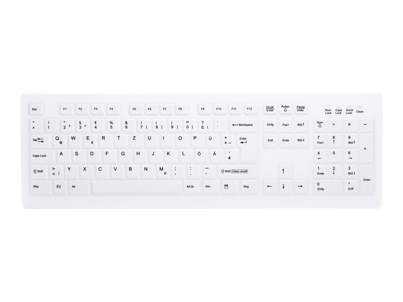 CONTOUR Kabellose Tastatur – Wasserdicht, Deutsches Layout