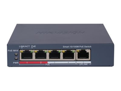 HIKVISION Netzwerk-Switch – 5 Ports, PoE-Unterstützung