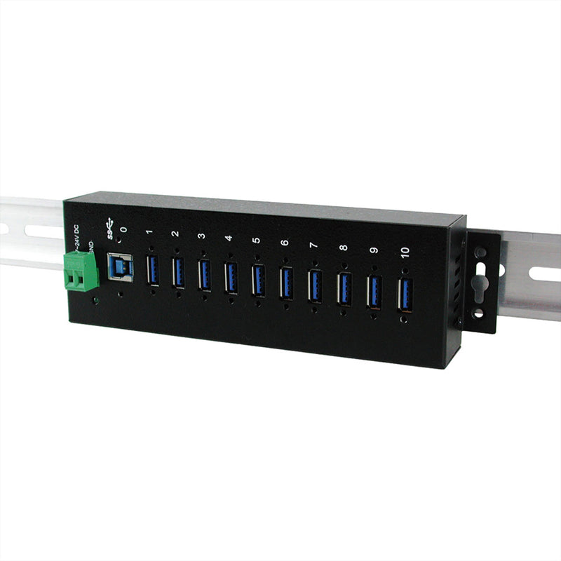 EXSYS USB-Hub – 10 Anschlüsse für schnelles Arbeiten
