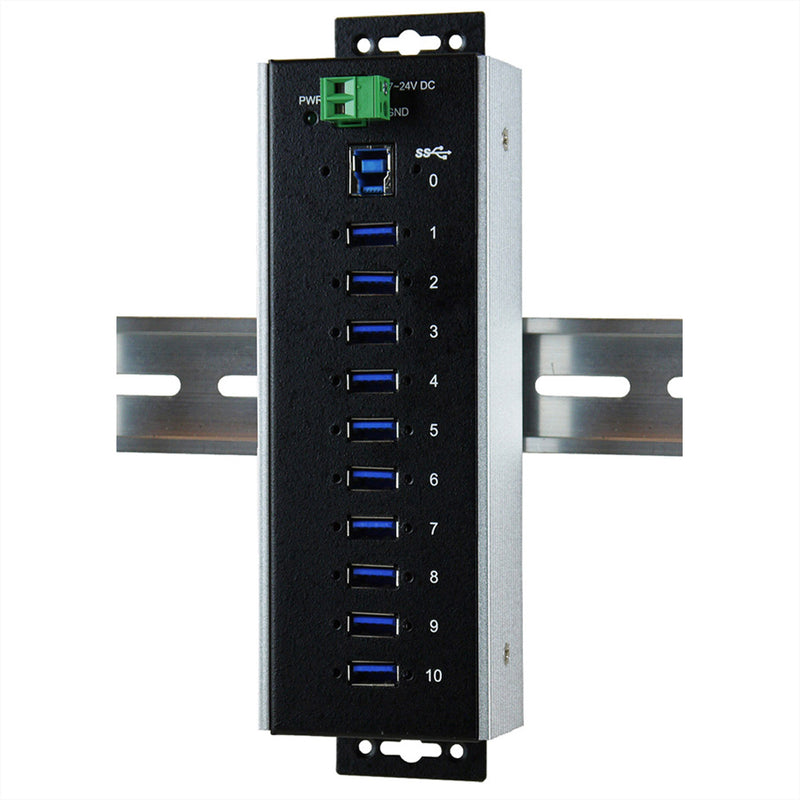 Exsys USB 3.0 Hub – 10 Ports, Schutz vor Spannungsschwankungen
