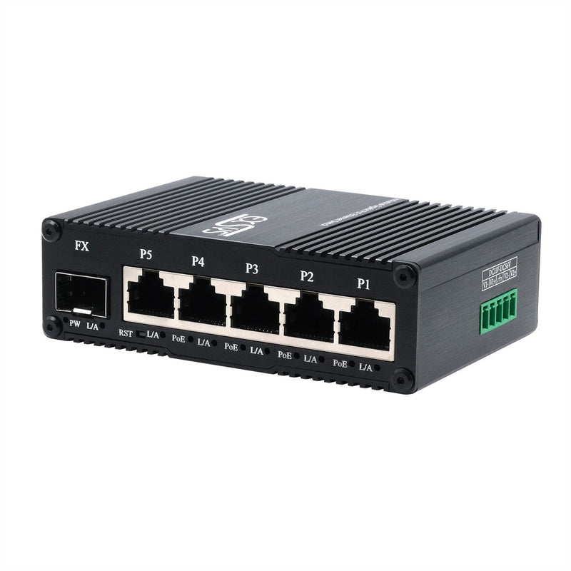 Exsys 5-Port Gigabit Switch – PoE+ für einfache Netzwerkverwaltung