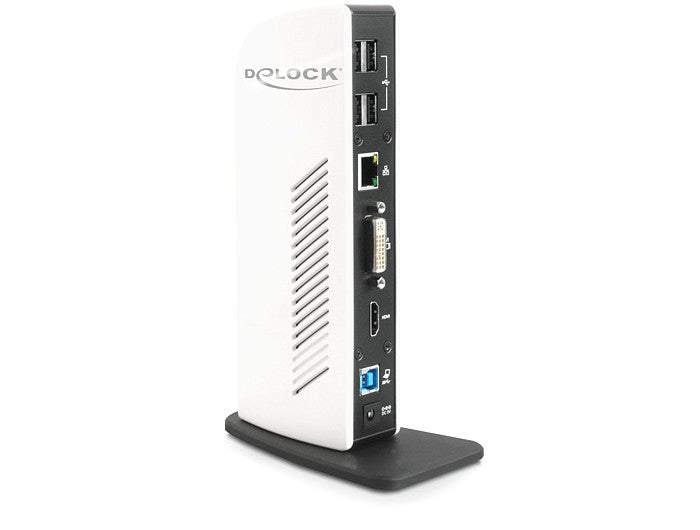 Delock Portreplikator – USB, HDMI, DVI, Netzwerkanschluss