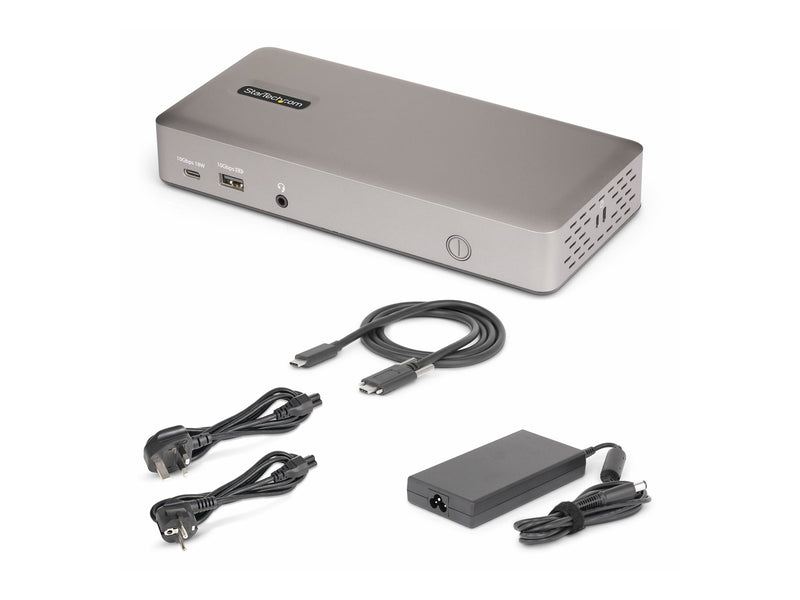 StarTech USB-C-Dockingstation – Dreifach 4K-Monitore, Laptop-Ladung