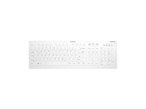 Contour Wireless Tastatur – Hygienisches Design, Waschbar