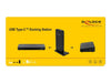 DELOCK USB-C Dockingstation – 4K Video, schnelles LAN