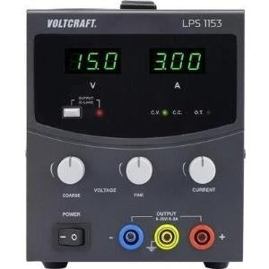 VOLTCRAFT Labornetzgerät – Einstellbar, 0-15 V/DC, 0-3 A