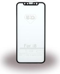 CYOO Displayschutz für iPhone X – 5D Glas, schwarz