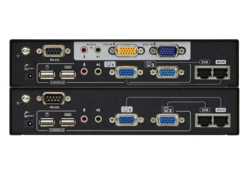 ATEN Konsolen-Extender – Dual View, bis 300m