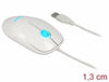 DELOCK Optische Maus – Für Rechts- und Linkshänder, USB-Anschluss