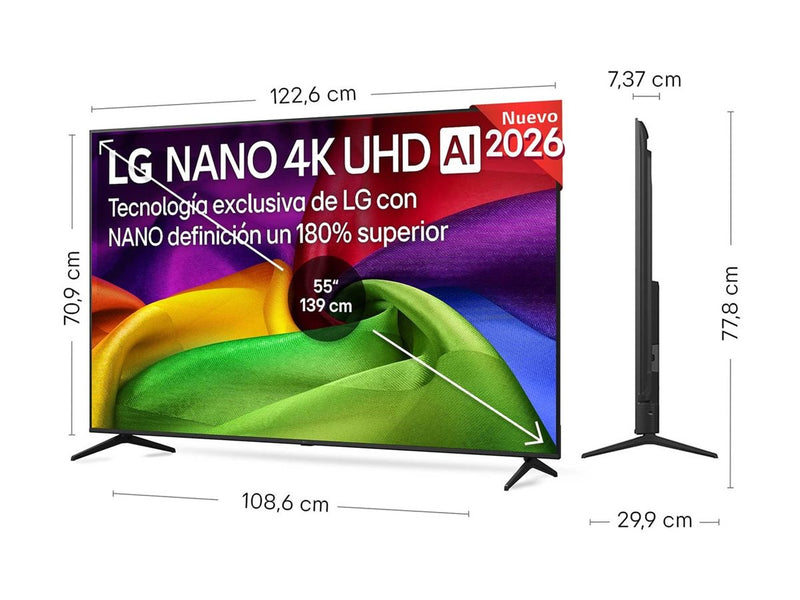 LG 55" Smart-TV – 4K UHD, LED für lebendige Bilder