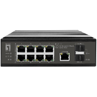Levelone Industrie-PoE+ Switch – 8 Ports, 2.5G Geschwindigkeit