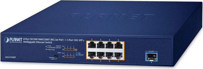Planet Technology Gigabit Switch – 8 Ports, PoE-Unterstützung