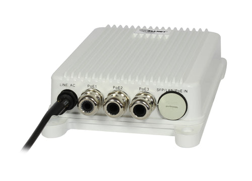 ALLNET Outdoor-Switch – 3x PoE+, wetterfest, lüfterlos