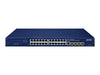 PLANET TECHNOLOGY Netzwerk-Switch – 24 Ports für IPv4/IPv6
