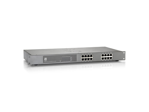 LevelOne 16-Port Gigabit Switch – PoE+ für einfache Netzwerke