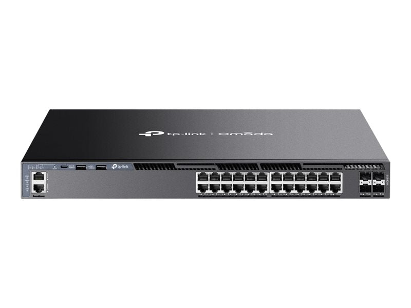 TP-Link 24-Port Netzwerk-Switch – Gigabit, 4 schnelle Uplink-Ports