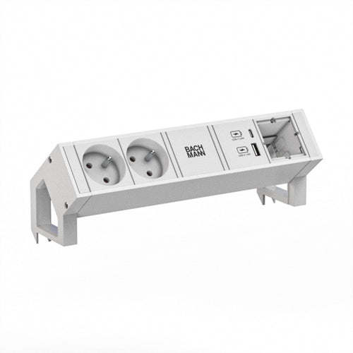 Bachmann Steckdosenleiste – 2 USB-Anschlüsse, 2 Steckdosen