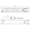 Bachmann POWER FRAME Steckdosenleiste – USB A/C, Unterputz-Montage