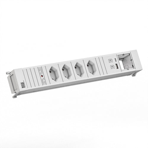 Bachmann POWER FRAME Steckdosenleiste – USB A/C, Unterputz-Montage