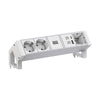 Bachmann Steckdosenleiste – 2 USB-Anschlüsse, Aluminiumgehäuse