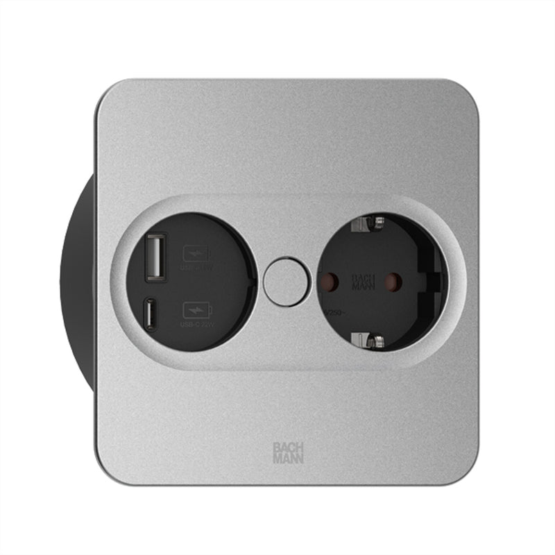 Bachmann Tischanschluss – USB A & C, für Büro und Konferenzräume