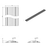 Dataflex Kabelschutz – Bodenmontage, 150 cm Länge