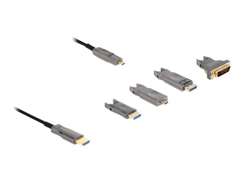 Delock HDMI-Kabel – 8K, 20 m Länge, Hybrid-Technologie